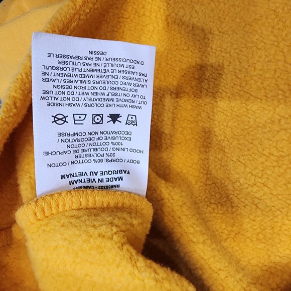 Nike women's size medium yellow utah jazz pullover crop hoodie - Picture 5 of 8